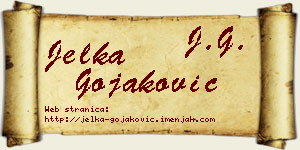 Jelka Gojaković vizit kartica